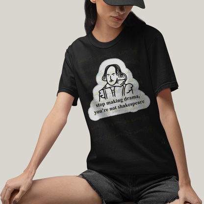 Camiseta Algodão Unissex T shirt Shakespeare Making Drama