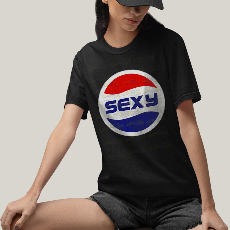 Camiseta Algodão Unissex T shirt Sexy Logo Pep si