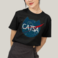 Camiseta Algodão Unissex T shirt Gato Nasa Catsa