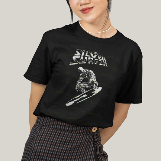 Camiseta Algodão Unissex T shirt Quarteto Fantástico O Surfista Prateado 1