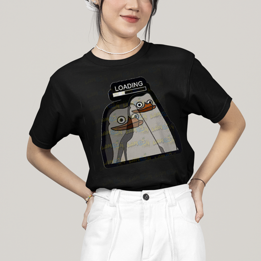 Camiseta Algodão Unissex T shirt Pinguins de Madagascar Loading