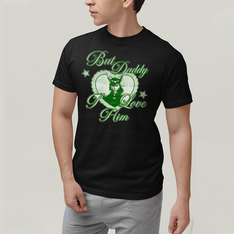 Camiseta Algodão Unissex T shirt Loki Mas Papai Eu o Amo