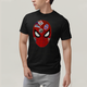 Camiseta Algodão Unissex T shirt Homem Aranha Rosto Figurinhas