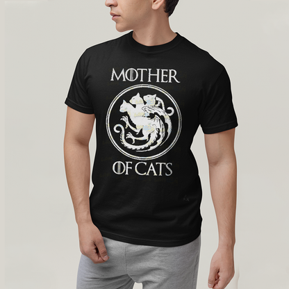 Camiseta Algodão Unissex T shirt Mother of Cats