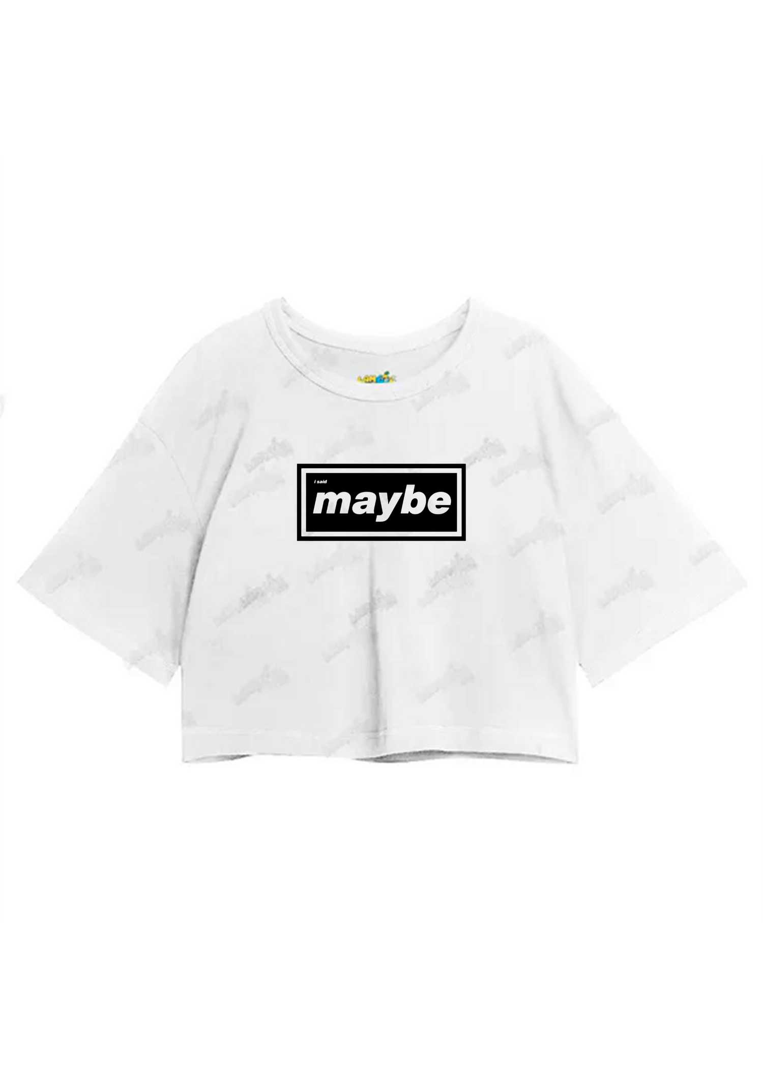 Cropped Oversized Algodão Maybe