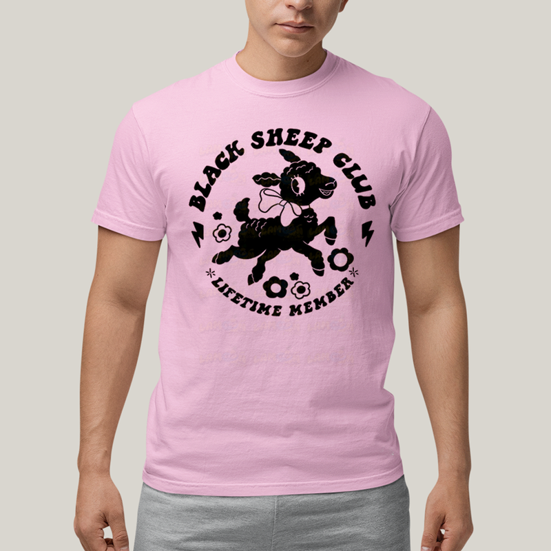 Camiseta Algodão Unissex T shirt Black Sheep Club