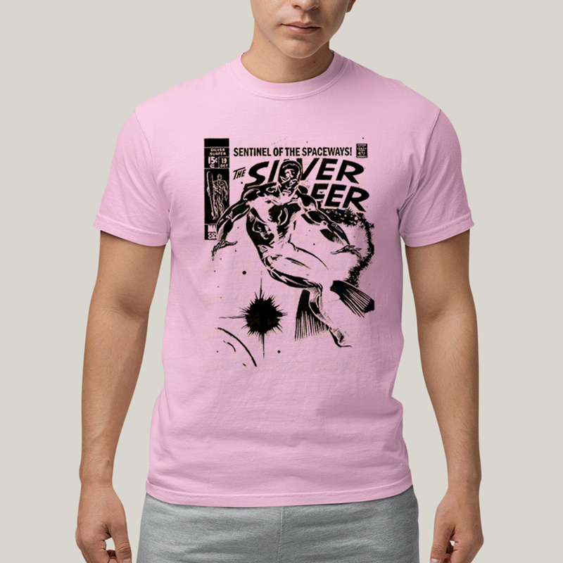 Camiseta Algodão Unissex T shirt Quarteto Fantástico O Surfista Prateado