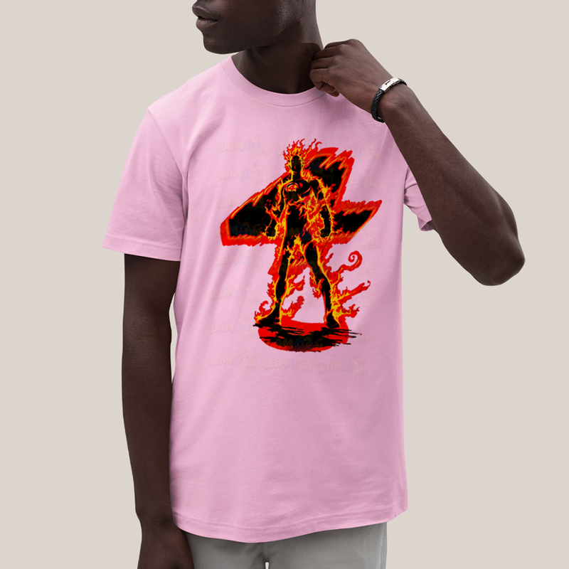 Camiseta Algodão Unissex T shirt Quarteto Fantástico Tocha Humana 4