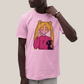 Camiseta Algodão Unissex T shirt Mulher Loira & Gatinho