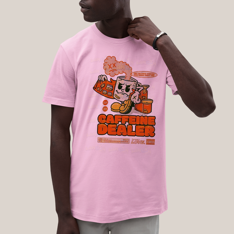 Camiseta Algodão Unissex T shirt Traficante de Cafeina