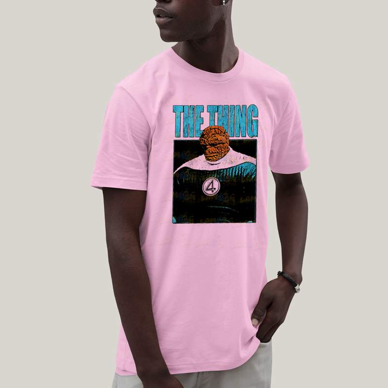 Camiseta Algodão Unissex T shirt Quarteto Fantástico Primeiros Passos The Thing O Coisa