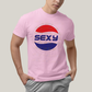 Camiseta Algodão Unissex T shirt Sexy Logo Pep si