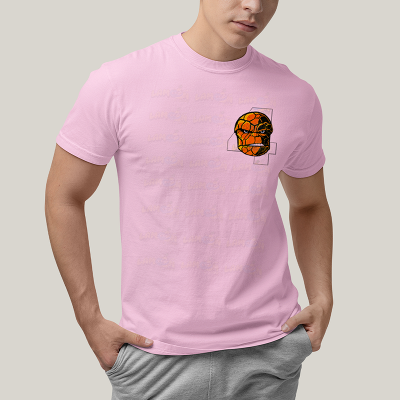 Camiseta Algodão Unissex T shirt Quarteto Fantástico Logo Coisa