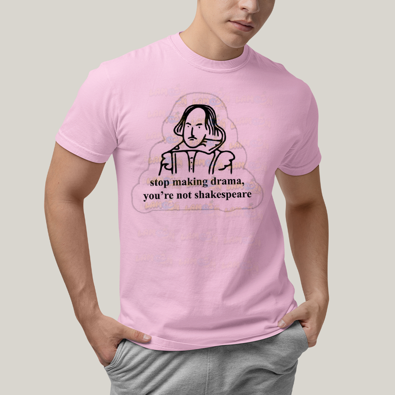 Camiseta Algodão Unissex T shirt Shakespeare Making Drama