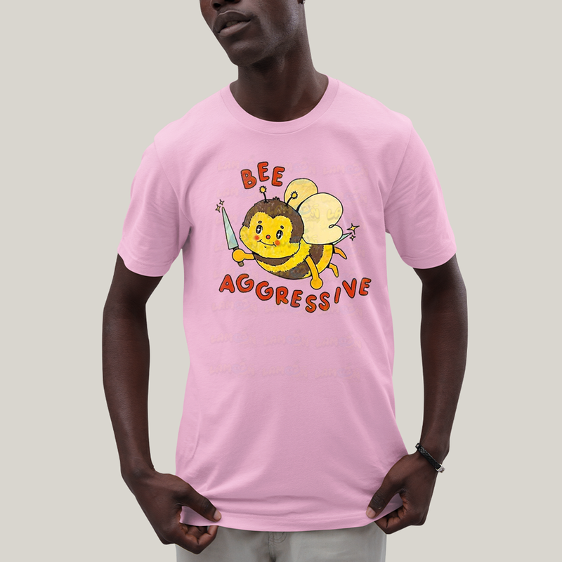 Camiseta Algodão Unissex T shirt Abelha Agressiva