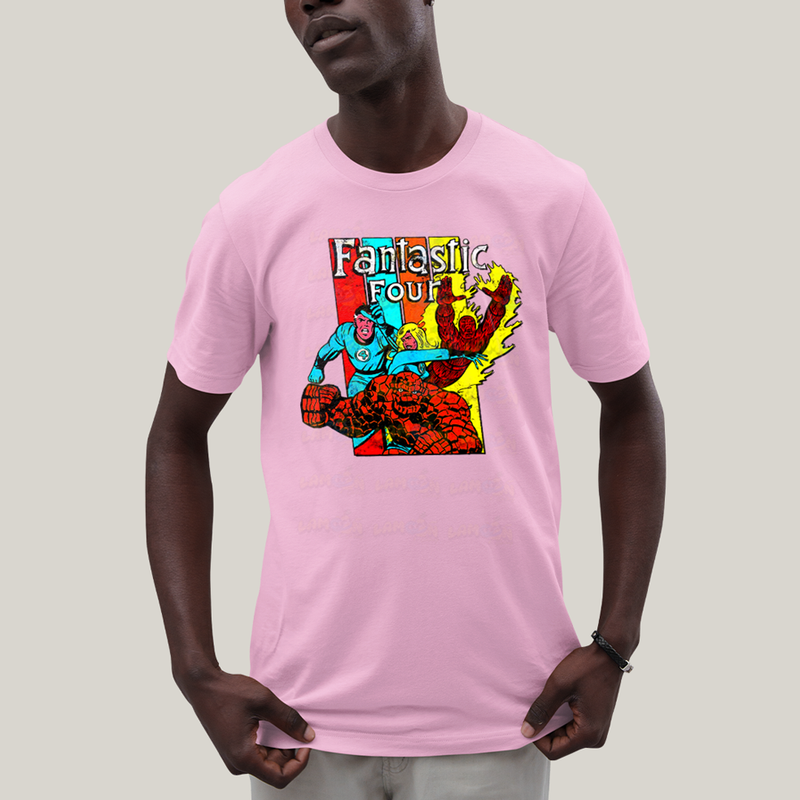 Camiseta Algodão Unissex T shirt Quarteto Fantástico Era de Prata 2