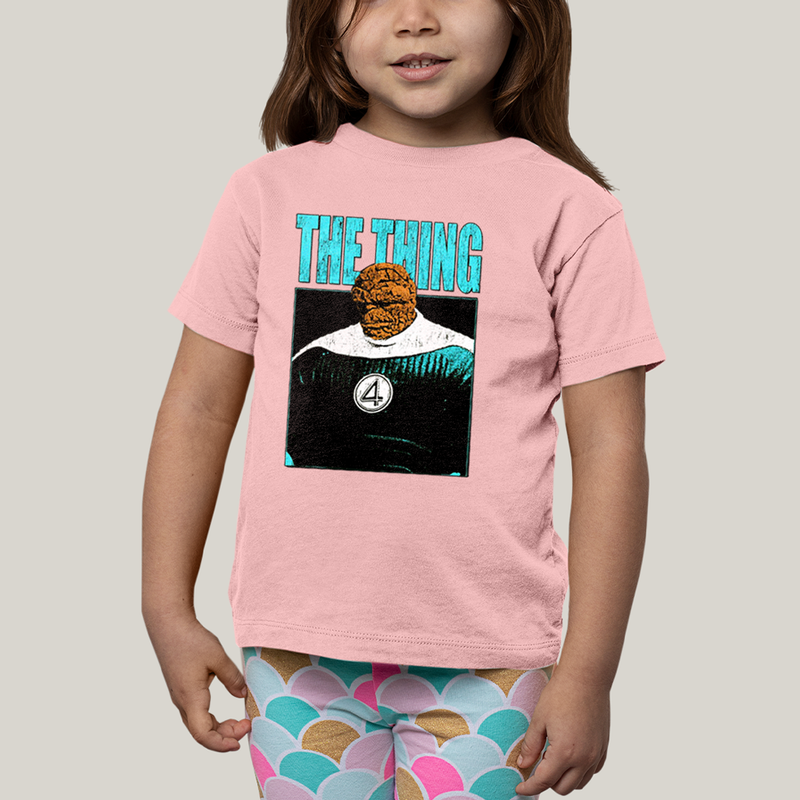 Camiseta Infantil Algodão Unissex T shirt Quarteto Fantástico Primeiros Passos The Thing O Coisa