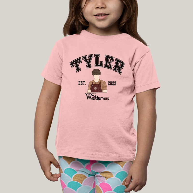 Camiseta Infantil Algodão Unissex T shirt Wandinha Tyler Est 2022