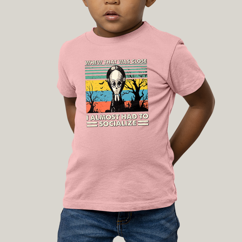Camiseta Infantil Algodão Unissex T shirt Wandinha Quase Tive Que Socializar