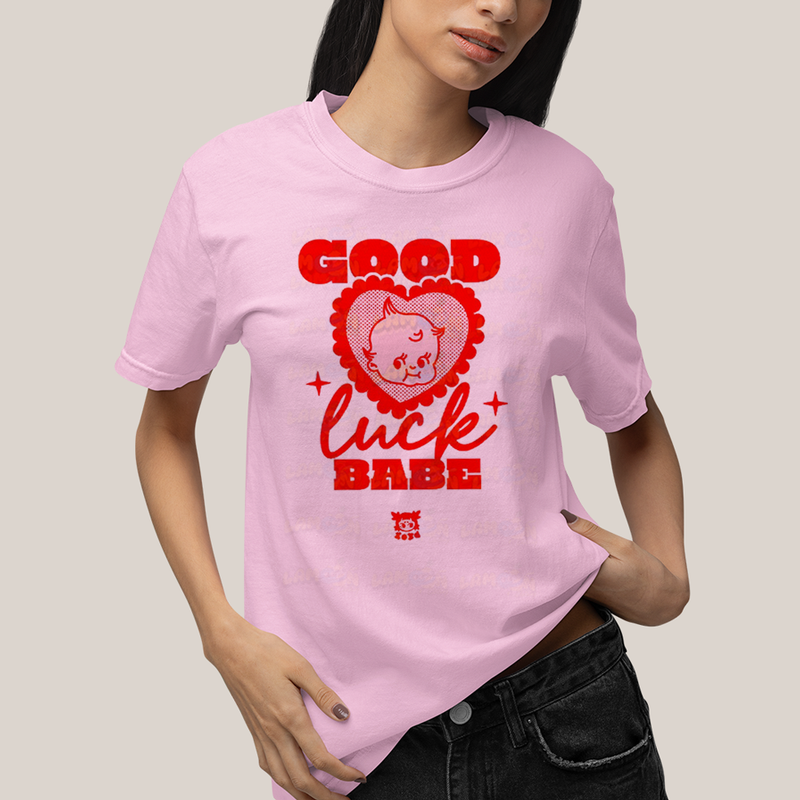 Camiseta Algodão Unissex T shirt Chappell Roan Good Luck, Babe!