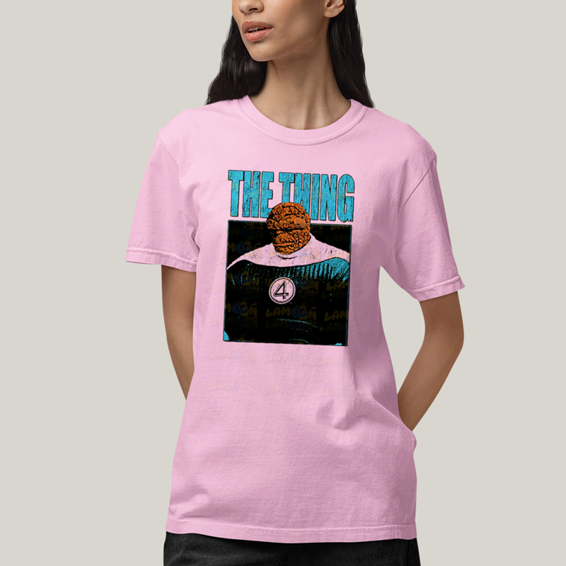 Camiseta Algodão Unissex T shirt Quarteto Fantástico Primeiros Passos The Thing O Coisa