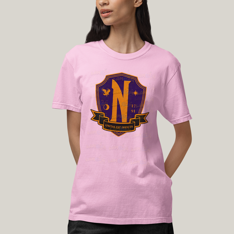 Camiseta Algodão Unissex T shirt Wandinha Unitas Est Invicta