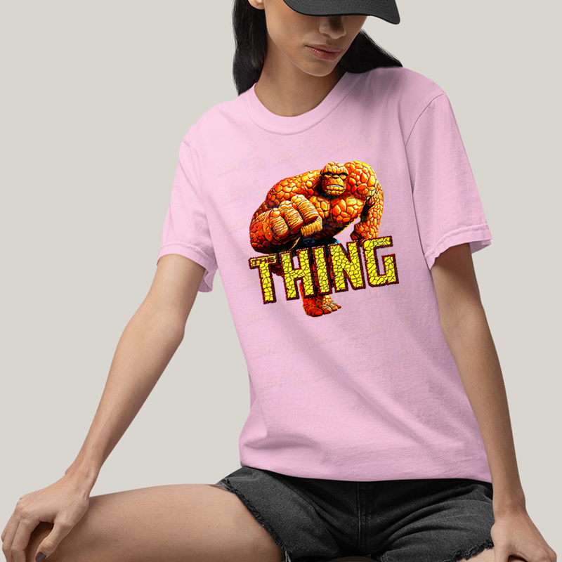 Camiseta Algodão Unissex T shirt Quarteto Fantástico Thing Coisa