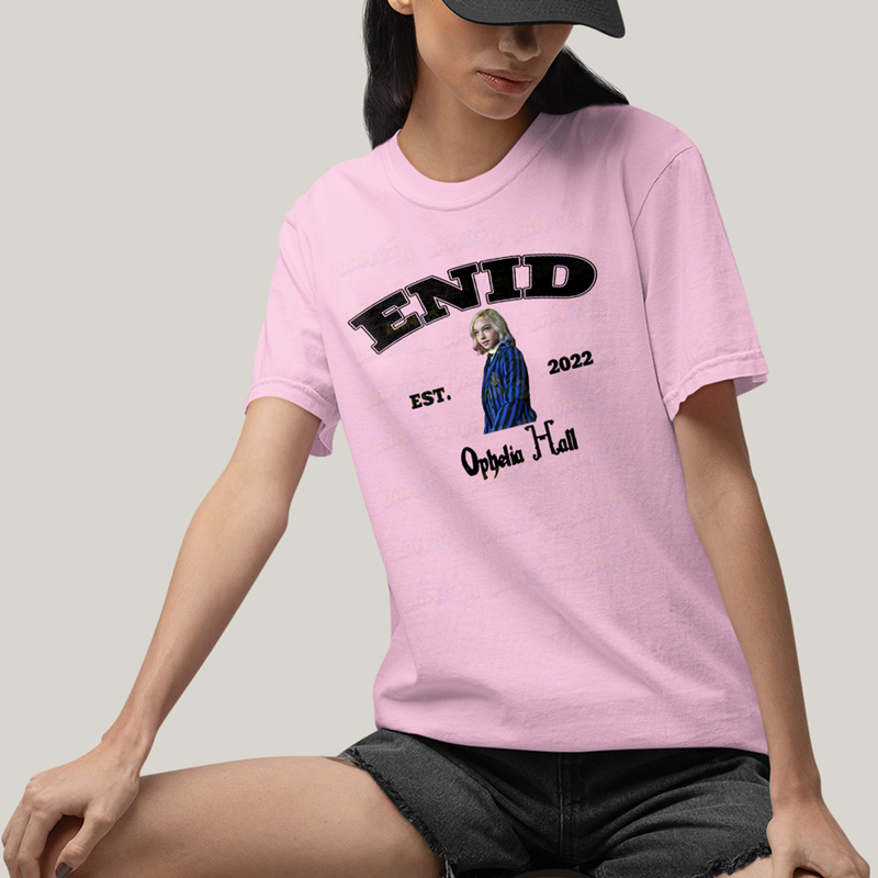Camiseta Algodão Unissex T shirt Wandinha Enid Est 2022