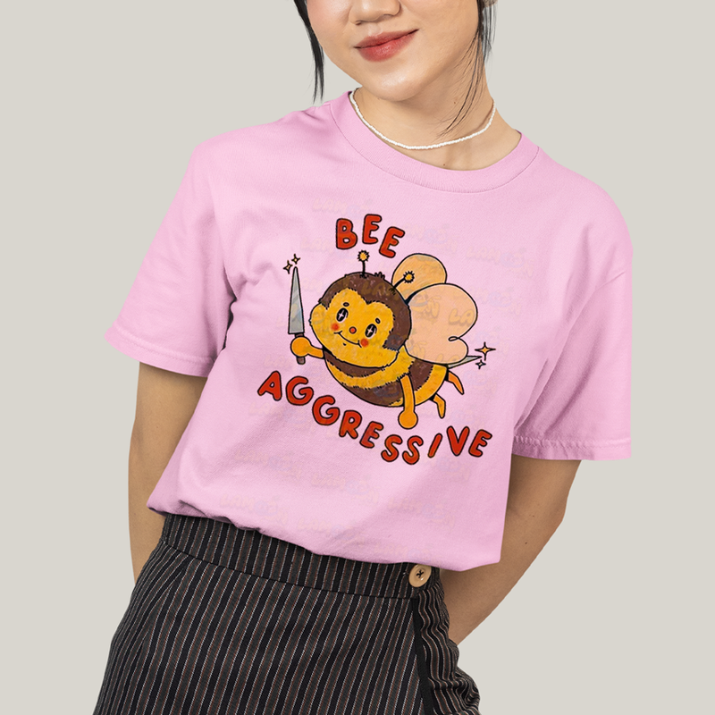 Camiseta Algodão Unissex T shirt Abelha Agressiva