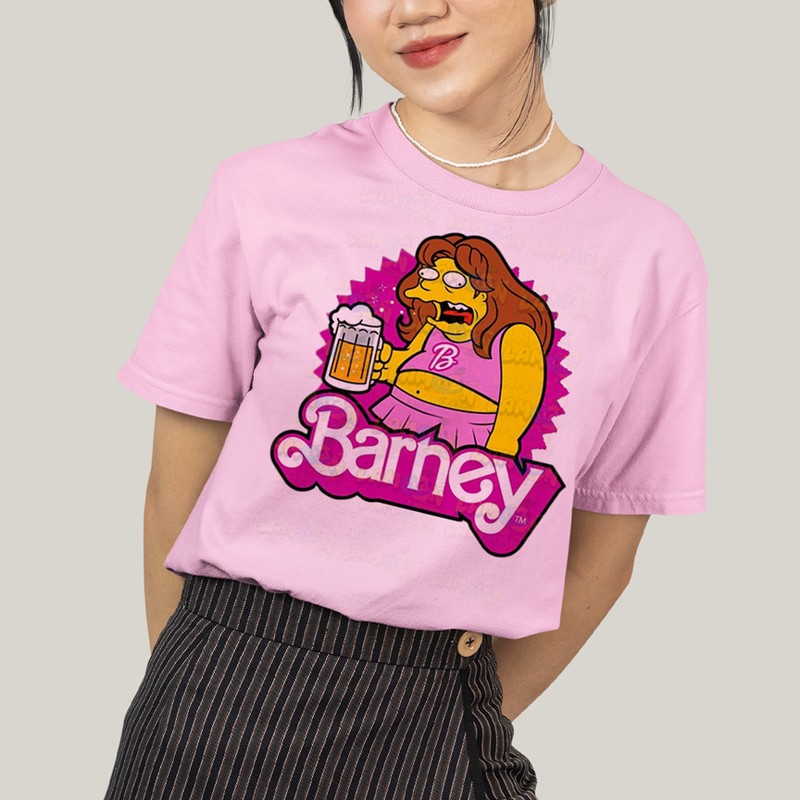 Camiseta Algodão Unissex T shirt Simpsons Barney Beer Barbie