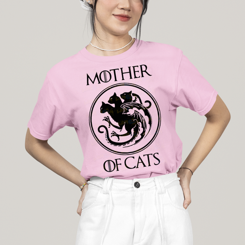 Camiseta Algodão Unissex T shirt Mother of Cats