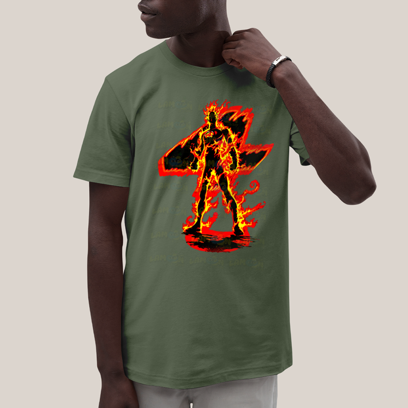 Camiseta Algodão Unissex T shirt Quarteto Fantástico Tocha Humana 4