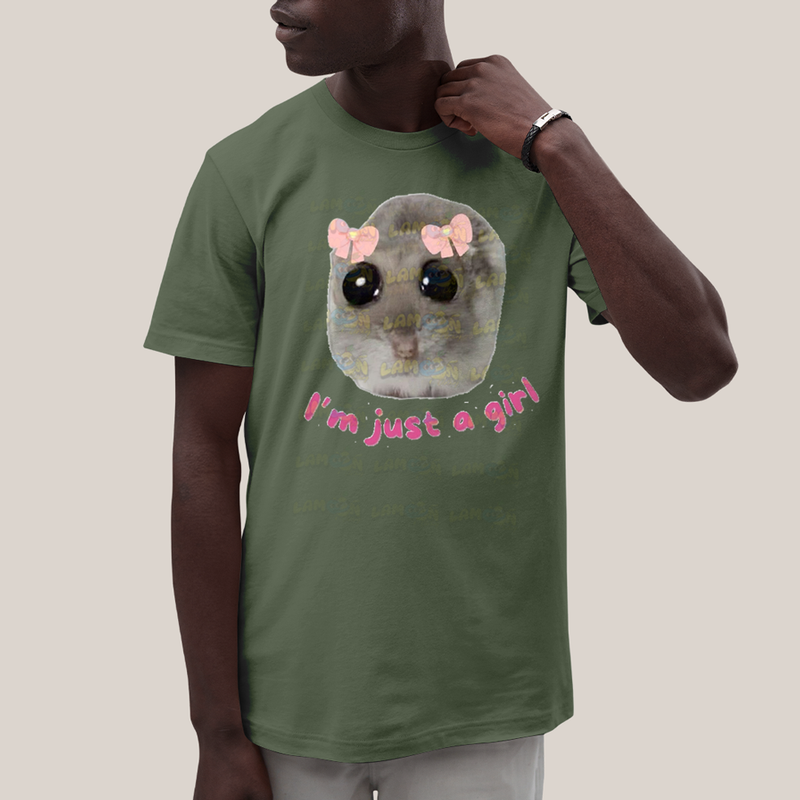 Camiseta Algodão Unissex T shirt Ratinho Sou Apenas Uma Garota