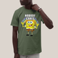 Camiseta Algodão Unissex T shirt Bob Esponja Ninguem Se Importa
