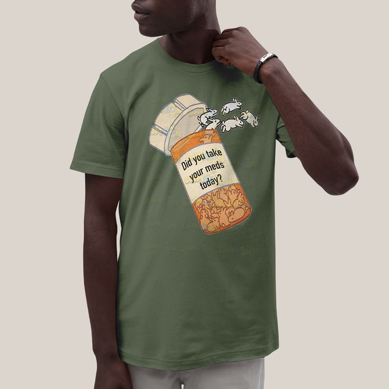 Camiseta Algodão Unissex T shirt Coelinhos Você Tomou Seus Remédios Hoje