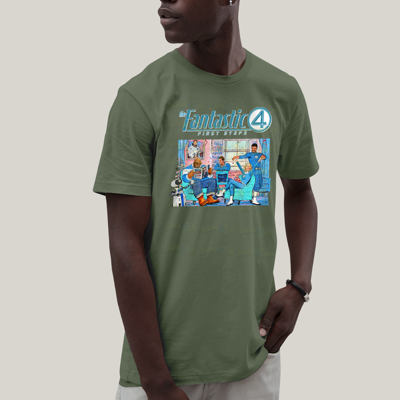 Camiseta Algodão Unissex T shirt The Fantastic Four First Steps 1