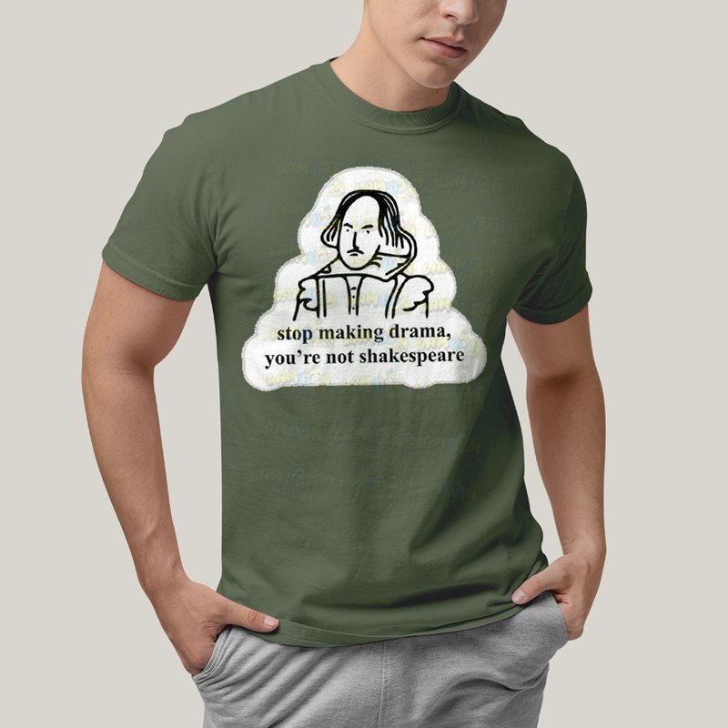 Camiseta Algodão Unissex T shirt Shakespeare Making Drama