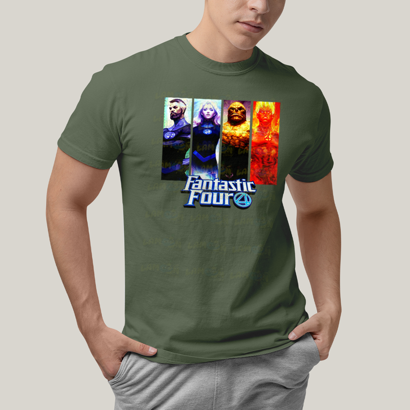Camiseta Algodão Unissex T shirt Quarteto Fantástico Fantastic Four 4