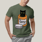Camiseta Algodão Unissex T shirt Gato Antidepressants