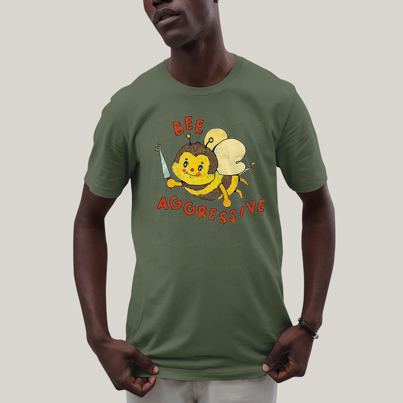 Camiseta Algodão Unissex T shirt Abelha Agressiva