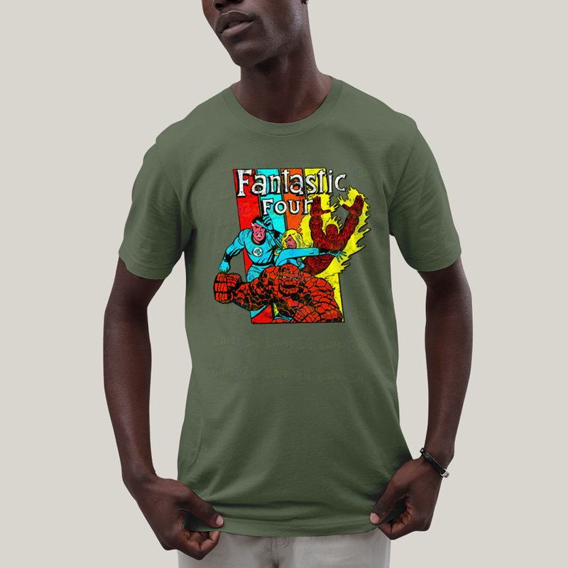 Camiseta Algodão Unissex T shirt Quarteto Fantástico Era de Prata 2