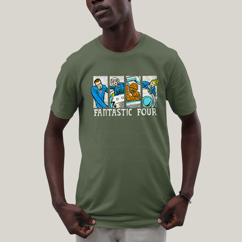 Camiseta Algodão Unissex T shirt Quarteto Fantástico Era de Prata