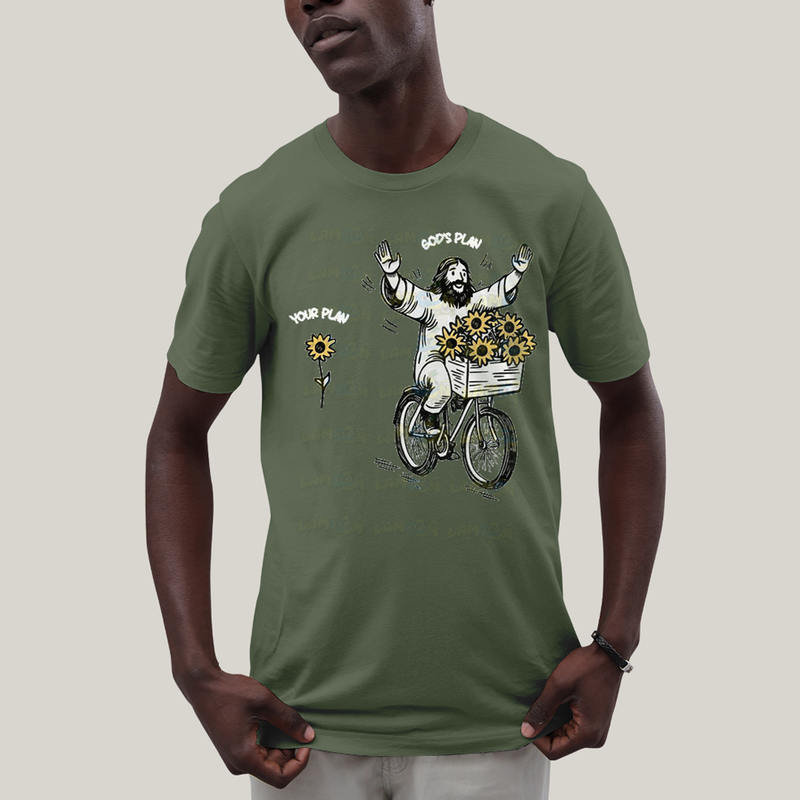 Camiseta Algodão Unissex T shirt Jesus Plano de Deus