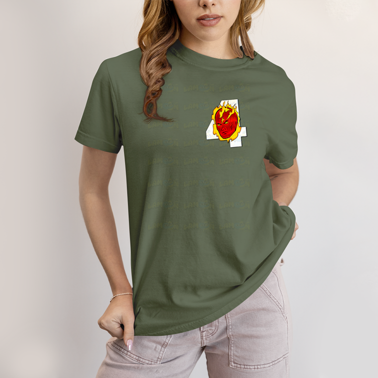 Camiseta Algodão Unissex T shirt Quarteto Fantástico Logo Tocha Humana