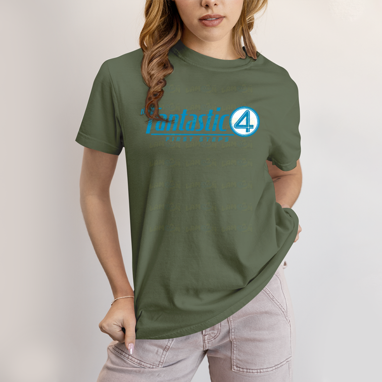 Camiseta Algodão Unissex T shirt The Fantastic Four First Steps