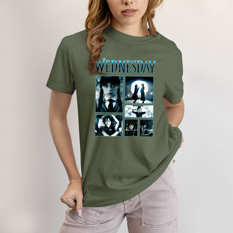 Camiseta Algodão Unissex T shirt Wandinha Wednesday 1