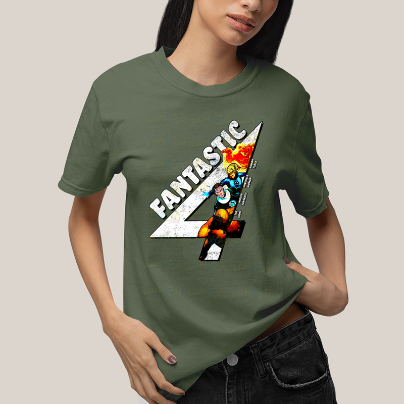 Camiseta Algodão Unissex T shirt Quarteto Fantástico Fantastic 4