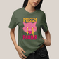 Camiseta Algodão Unissex T shirt Cat Pink Pussy Power