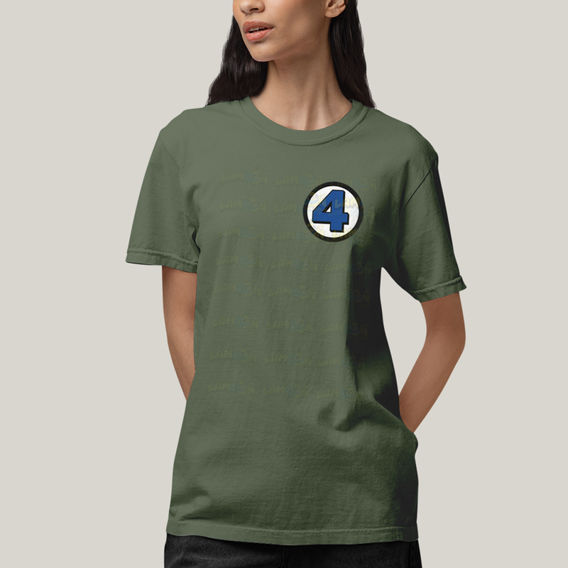 Camiseta Algodão Unissex T shirt Quarteto Fantástico Logo Clássica