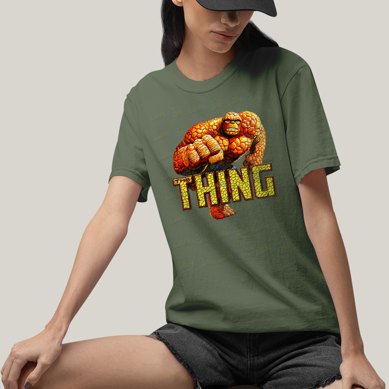 Camiseta Algodão Unissex T shirt Quarteto Fantástico Thing Coisa